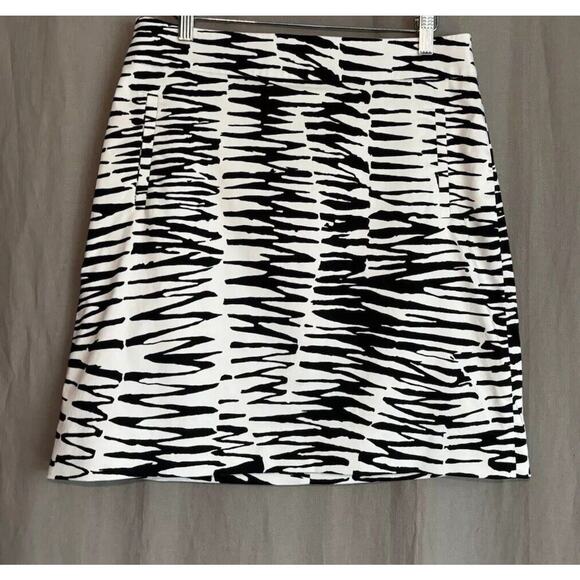 Banana Republic x Trina Turk Summer 2012 Zebra Print Pencil Skirt Lined ~ Size 8 - Picture 6 of 16
